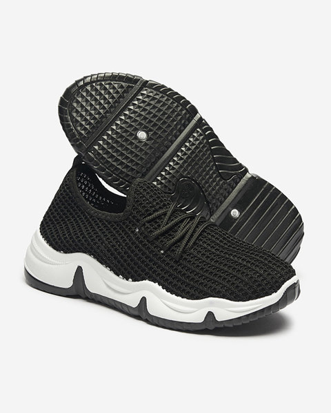 Pantofi sport din material textil pentru femei Negru Vefima - Încălțăminte