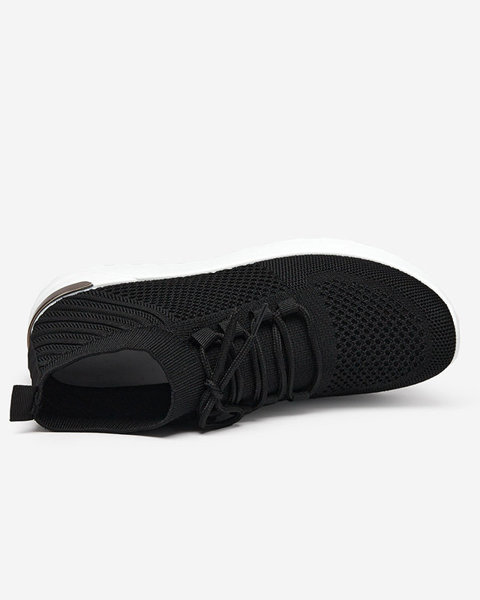 Pantofi sport pentru femei din țesătură neagră Bamggy - încălțăminte