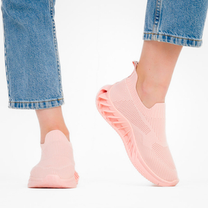 Pantofi sport slip-on dama Redera roz - Incaltaminte
