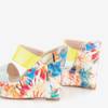 Papuci de damă florale Kemuel colorate pentru femei - Încălțăminte