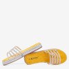 Papuci galbeni transparenți cu zirconiu cubic Noumeia - Încălțăminte
