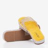 Papuci galbeni transparenți cu zirconiu cubic Noumeia - Încălțăminte
