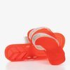 Papuci roșii Kazo cu zirconiu cubic - Încălțăminte