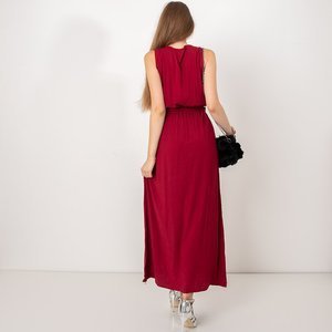 Rochie maxi roșie de damă - Îmbrăcăminte