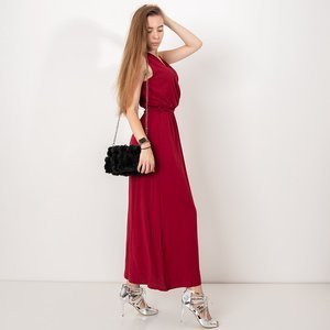 Rochie maxi roșie de damă - Îmbrăcăminte