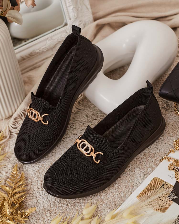 Royalfashion Mocasini pentru femei cu ornament Peovel