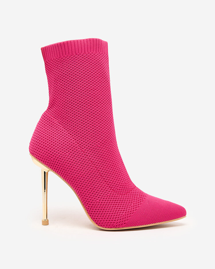 Royalfashion Pink Women's Mofissi Fabric Boots