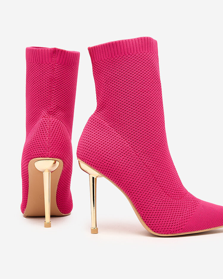 Royalfashion Pink Women's Mofissi Fabric Boots