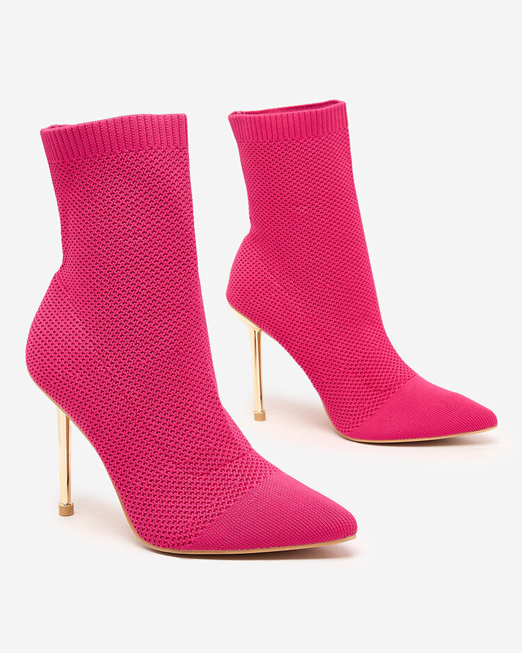 Royalfashion Pink Women's Mofissi Fabric Boots