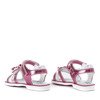 Różowe sandały dziewczęce Linette- Obuwie
