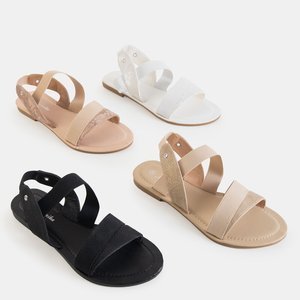 Sandale Velia pentru femei bej și roz - Încălțăminte