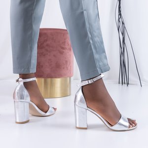 Sandale argintii pentru femei pe post Imelda - Încălțăminte