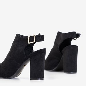 Sandale cu toc înalt pentru femei negre de la Mosane - pantofi