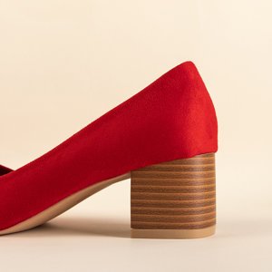 Sandale de damă roșii Santi pe post - Încălțăminte