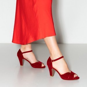 Sandale de damă roșii pe postul Idela - Încălțăminte