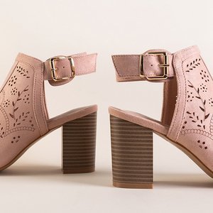 Sandale deschise roz pentru femei pe post Jasmines - Încălțăminte