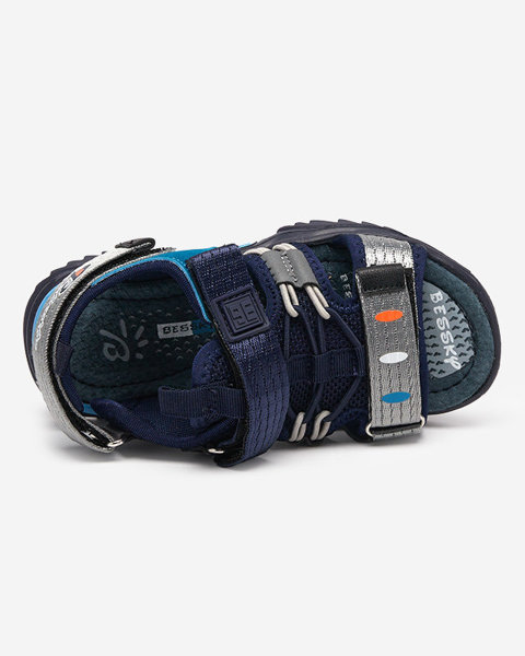 Sandale pentru copii bleumarin cu Velcro Meteris - Incaltaminte