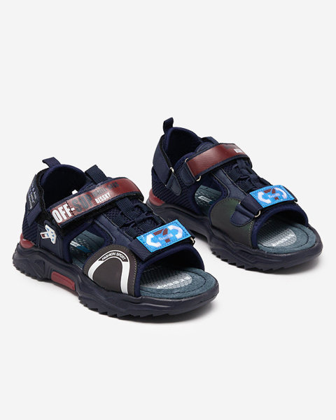 Sandale pentru copii bleumarin cu Velcro Wukapi - Incaltaminte