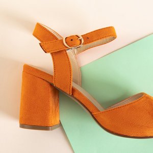 Sandale portocalii pe post de Elga - Incaltaminte