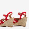 Sandale roșii pentru femei Sirima - Încălțăminte