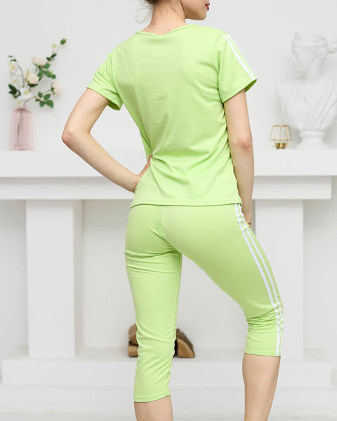 Set trening sport dama verde neon - Imbracaminte