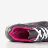 Szare buty sportowe z różowymi wstawkami Monti - Obuwie