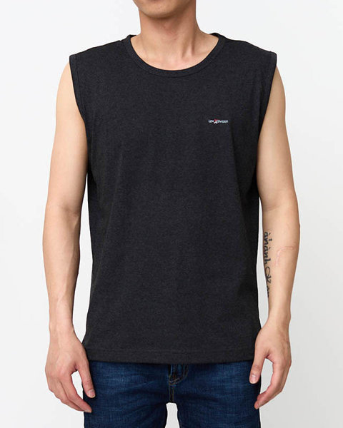 Tricou grafit fără mâneci pentru bărbați - Îmbrăcăminte