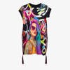 Wielokolorowa sukienka z nadrukiem Pop Art - Odzież