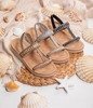 Złote sandały z cyrkoniami i perełkami Forsola - Obuwie